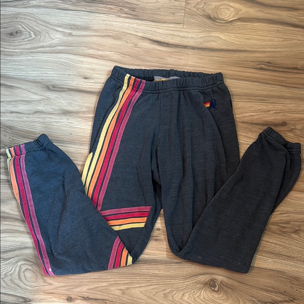 Limited Edition Aviator Nation Striped Sweatpants Small